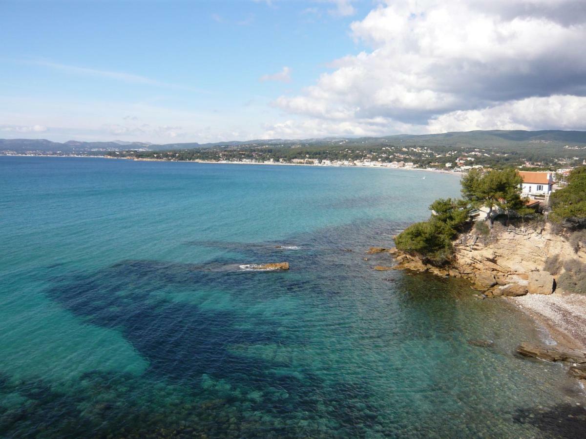 Les Palmiers Lägenhet Saint-Cyr-sur-Mer Exteriör bild